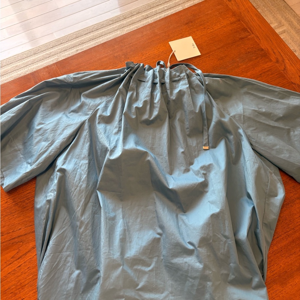 NWT Tibi Cornflower Blue Maxi Blouse - Picture 4 of 6